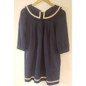 Navy sailor collar mini dress